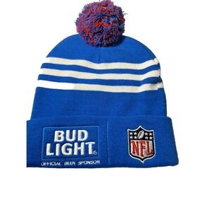 Bud Light Official Beer Sponsor Of NFL Patch Winter‎ Pom Pom Hat